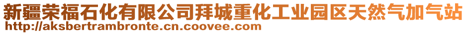 新疆榮福石化有限公司拜城重化工業(yè)園區(qū)天然氣加氣站