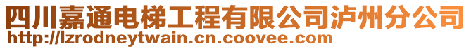 四川嘉通電梯工程有限公司瀘州分公司