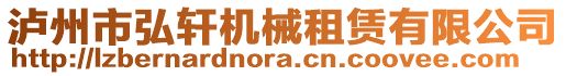 瀘州市弘軒機械租賃有限公司