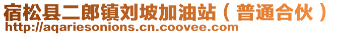 宿松县二郎镇刘坡加油站（普通合伙）