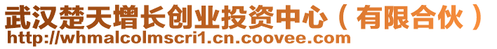 武漢楚天增長創(chuàng)業(yè)投資中心（有限合伙）