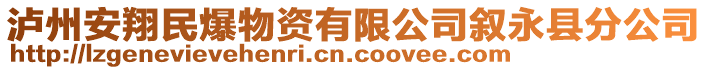 瀘州安翔民爆物資有限公司敘永縣分公司