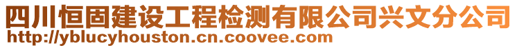 四川恒固建設(shè)工程檢測有限公司興文分公司