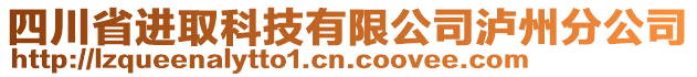 四川省進(jìn)取科技有限公司瀘州分公司