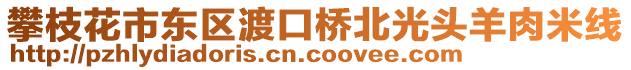 攀枝花市東區(qū)渡口橋北光頭羊肉米線