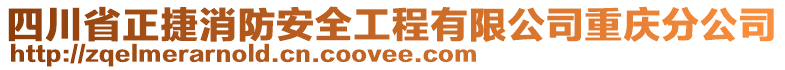 四川省正捷消防安全工程有限公司重慶分公司