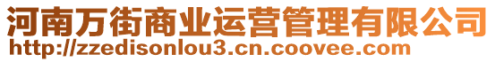 河南萬街商業(yè)運營管理有限公司