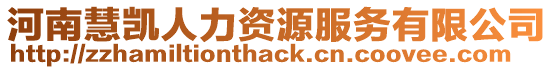 河南慧凱人力資源服務(wù)有限公司