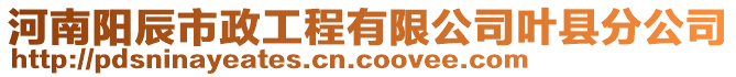 河南陽辰市政工程有限公司葉縣分公司