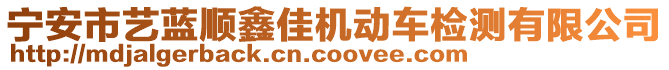 寧安市藝藍順鑫佳機動車檢測有限公司