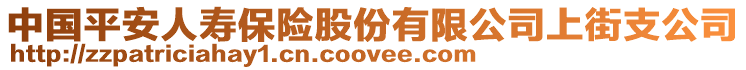 中國平安人壽保險股份有限公司上街支公司