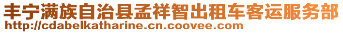 豐寧滿族自治縣孟祥智出租車客運(yùn)服務(wù)部