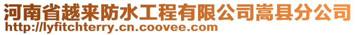 河南省越來防水工程有限公司嵩縣分公司