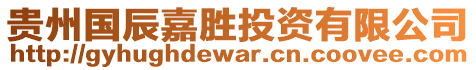 貴州國辰嘉勝投資有限公司