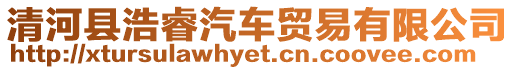 清河縣浩睿汽車貿(mào)易有限公司