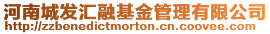 河南城發匯融基金管理有限公司