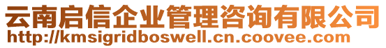 云南啟信企業(yè)管理咨詢有限公司