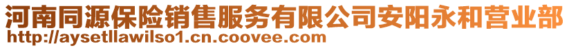 河南同源保險銷售服務(wù)有限公司安陽永和營業(yè)部