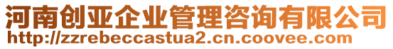 河南創(chuàng)亞企業(yè)管理咨詢有限公司