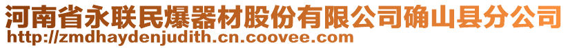 河南省永聯(lián)民爆器材股份有限公司確山縣分公司