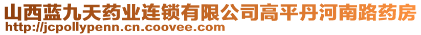 山西藍(lán)九天藥業(yè)連鎖有限公司高平丹河南路藥房