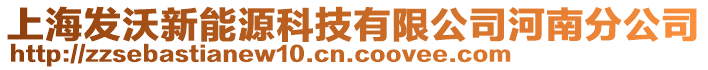 上海发沃新能源科技有限公司河南分公司