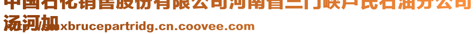 中国石化销售股份有限公司河南省三门峡卢氏石油分公司
汤河加