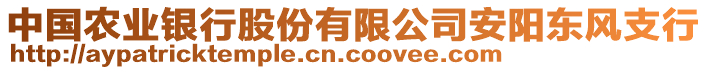 中國農(nóng)業(yè)銀行股份有限公司安陽東風(fēng)支行