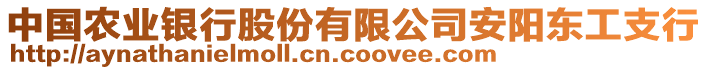 中國農(nóng)業(yè)銀行股份有限公司安陽東工支行