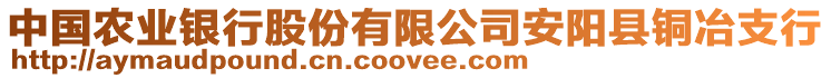 中國農(nóng)業(yè)銀行股份有限公司安陽縣銅冶支行