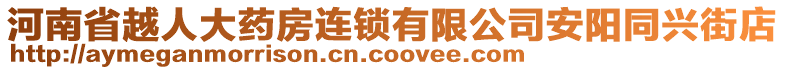 河南省越人大藥房連鎖有限公司安陽同興街店