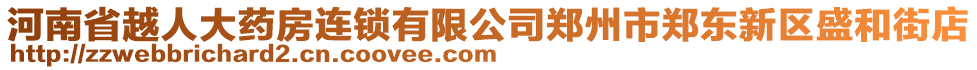 河南省越人大藥房連鎖有限公司鄭州市鄭東新區(qū)盛和街店