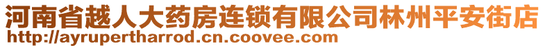 河南省越人大藥房連鎖有限公司林州平安街店