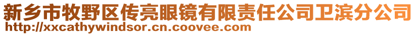 新鄉(xiāng)市牧野區(qū)傳亮眼鏡有限責任公司衛(wèi)濱分公司
