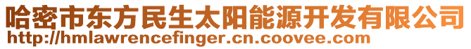 哈密市東方民生太陽能源開發(fā)有限公司