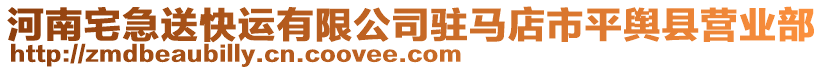 河南宅急送快運有限公司駐馬店市平輿縣營業(yè)部