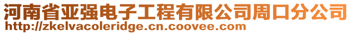 河南省亞強電子工程有限公司周口分公司