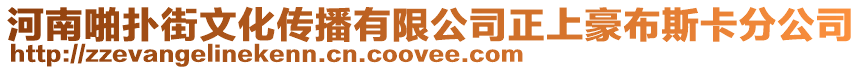 河南啪撲街文化傳播有限公司正上豪布斯卡分公司