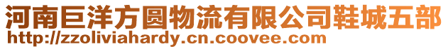 河南巨洋方圓物流有限公司鞋城五部