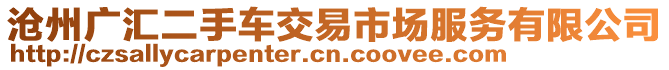 滄州廣匯二手車交易市場服務有限公司