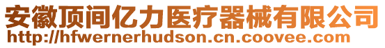 安徽頂間億力醫(yī)療器械有限公司