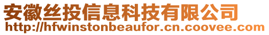 安徽丝投信息科技有限公司