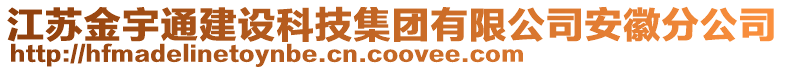 江苏金宇通建设科技集团有限公司安徽分公司