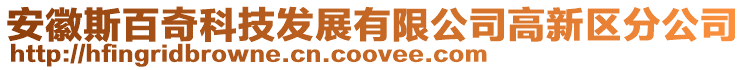 安徽斯百奇科技發展有限公司高新區分公司