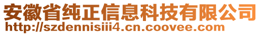 安徽省純正信息科技有限公司