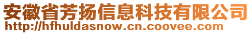 安徽省芳揚(yáng)信息科技有限公司