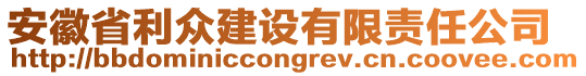 安徽省利眾建設(shè)有限責(zé)任公司