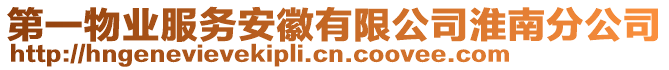 第一物業(yè)服務(wù)安徽有限公司淮南分公司