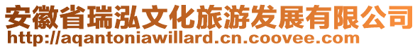 安徽省瑞泓文化旅游發(fā)展有限公司