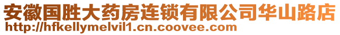 安徽國勝大藥房連鎖有限公司華山路店